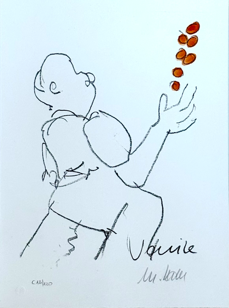 Tao -(Lithographie / koloriertes, num. u. signiertes Blatt, Auflage: C/120 Ex.)