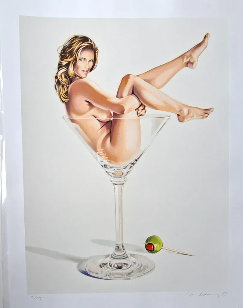 Mel Ramos: - ... - (Pop Art Lithographie / 1995, signiert u. num. mit Nr. 111 von 199 Ex.)