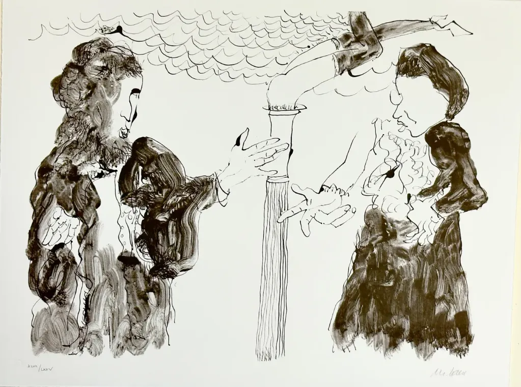 Die Herrlichkeit der Welt (Zyklus "Der Urfaust") - (Lithografie / 2003, num. u. signiertes Blatt, Auflage: 75 Ex.)