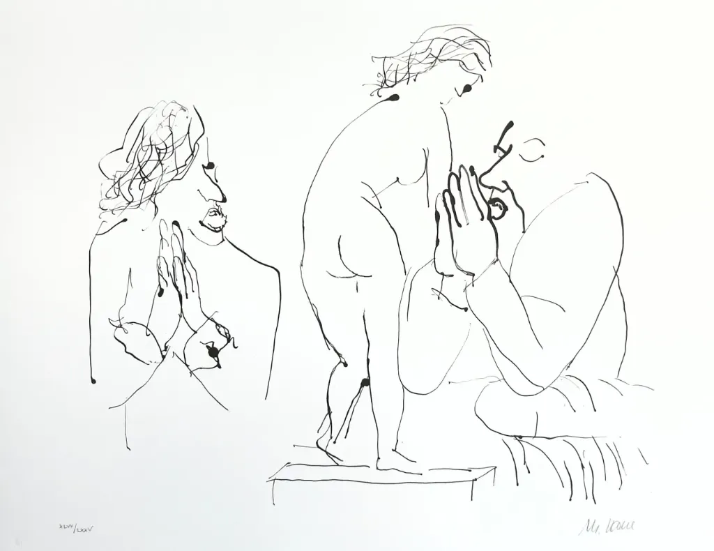 Ecce Homo - (Zyklus "Der Urfaust") - (Lithografie / 2003, num. u. signiertes Blatt, Auflage: 75 Ex.)