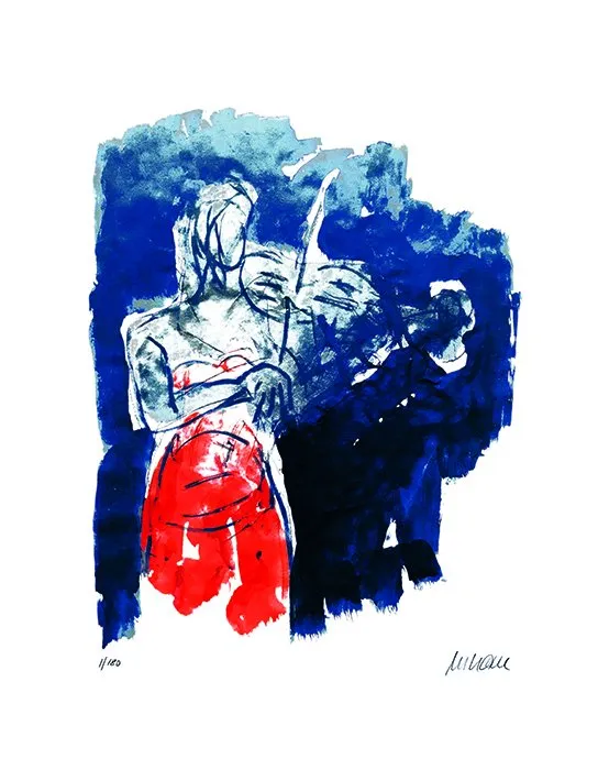 Geigerin Anne Sophie Mutter - (Giclée-Print / 2019, num. u. signiertes Blatt, Auflage: 180 Ex.)