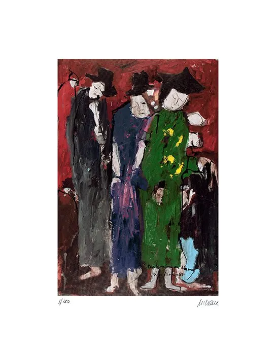 Die Masken der Narren - (Giclée-Print / 2020, num. u. signiertes Blatt, Auflage: 180 Ex.)