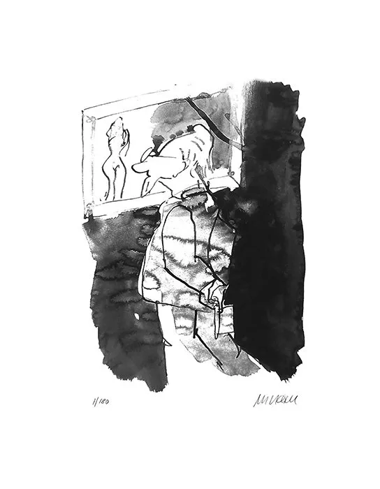 Professor Unrat - (Giclée-Print / 2021, num. u. signiertes Blatt, Auflage: 180 Ex.)