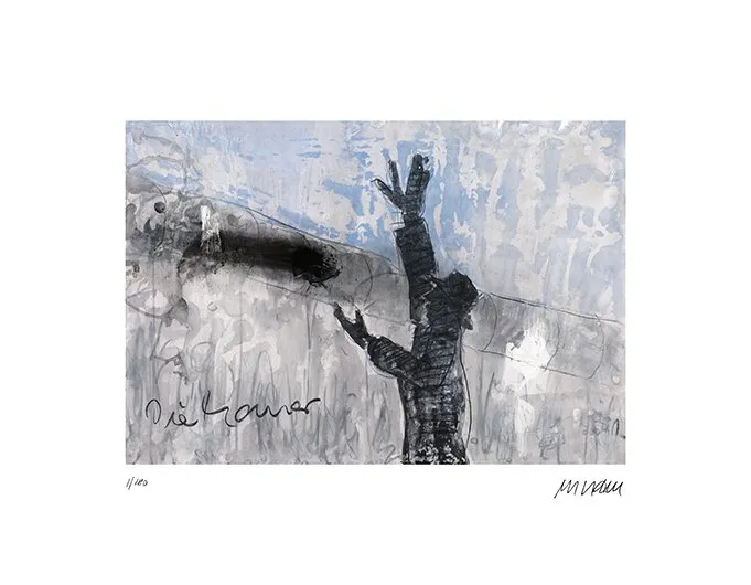 Die Mauer - (Giclée-Print / 2019, num. u. signiertes Blatt, Auflage: 180 Ex.)