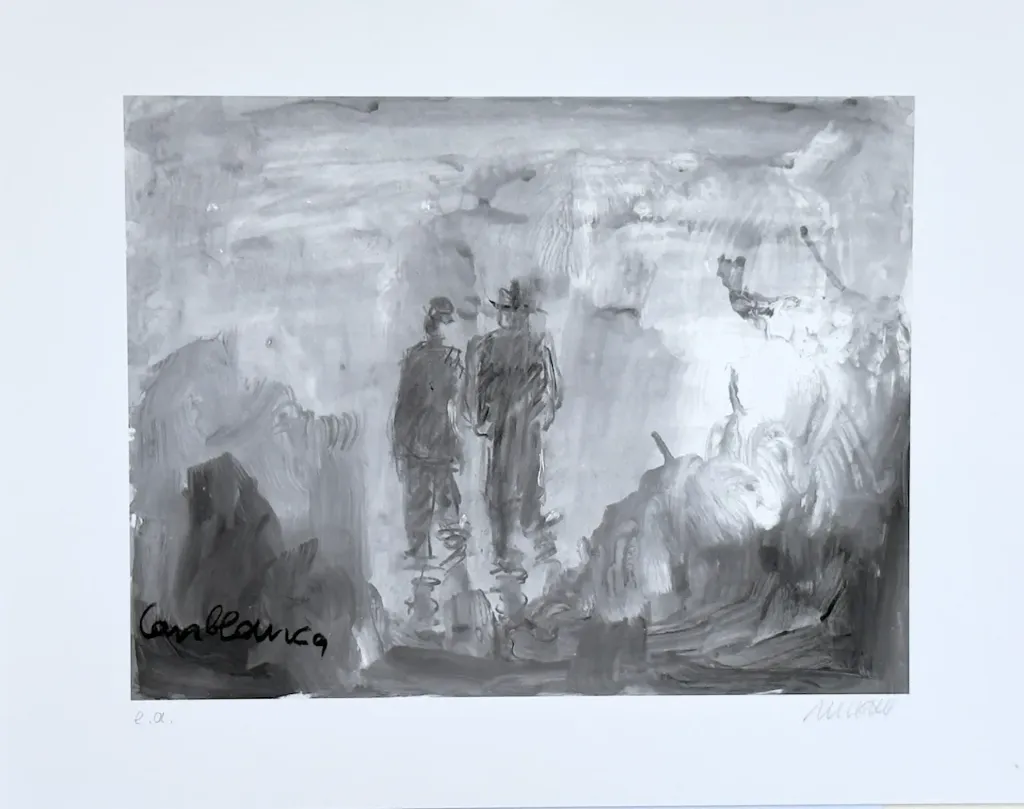 Casablanca - Beginn einer wunderbaren Freundschaft (Giclée-Print, num. u. signiertes Blatt, Auflage: 120 Ex.)