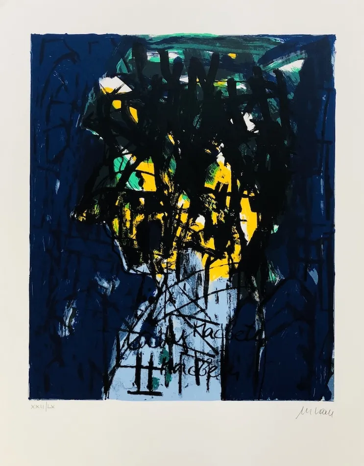 Lady Macbeth - Macbeth - (Zyklus: "Shakespeares Mädchen und Frauen") -(Siebdruck in sieben Farben / 2018, num. u. signiertes Blatt, Auflage: 180 Ex.)
