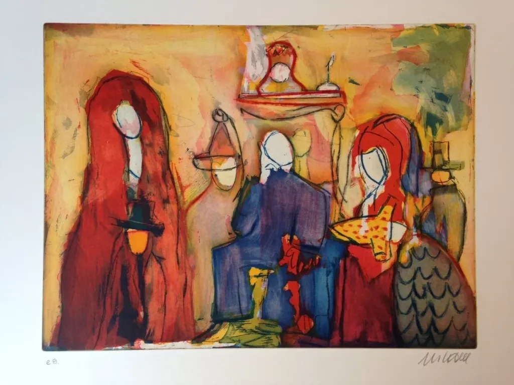 Buddenbrooks - (Farbradierung / 2013, signiertes Blatt, "epreuves d'artiste"-Druck)